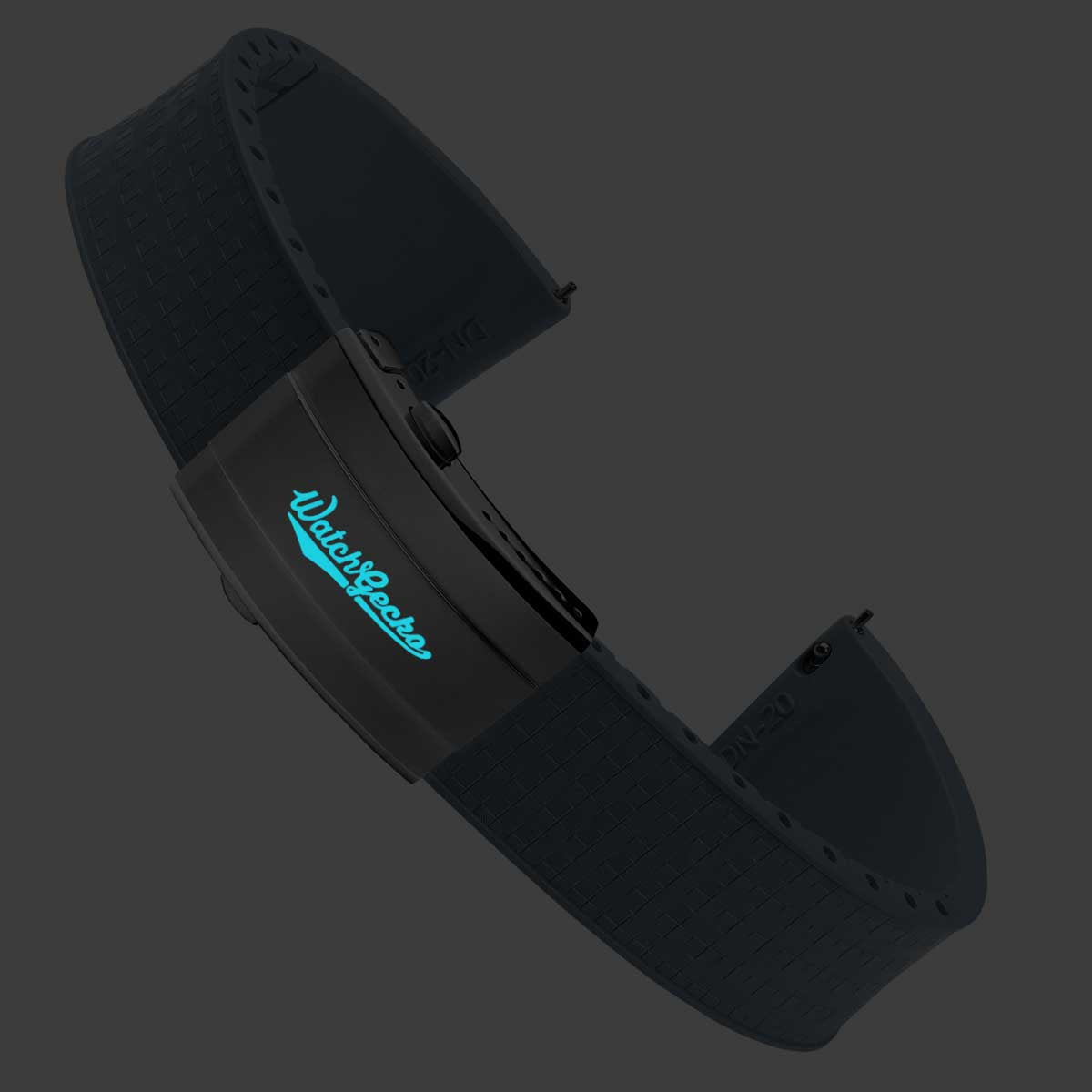 Mosaic CTS Rubber Watch Strap - Powder Blue