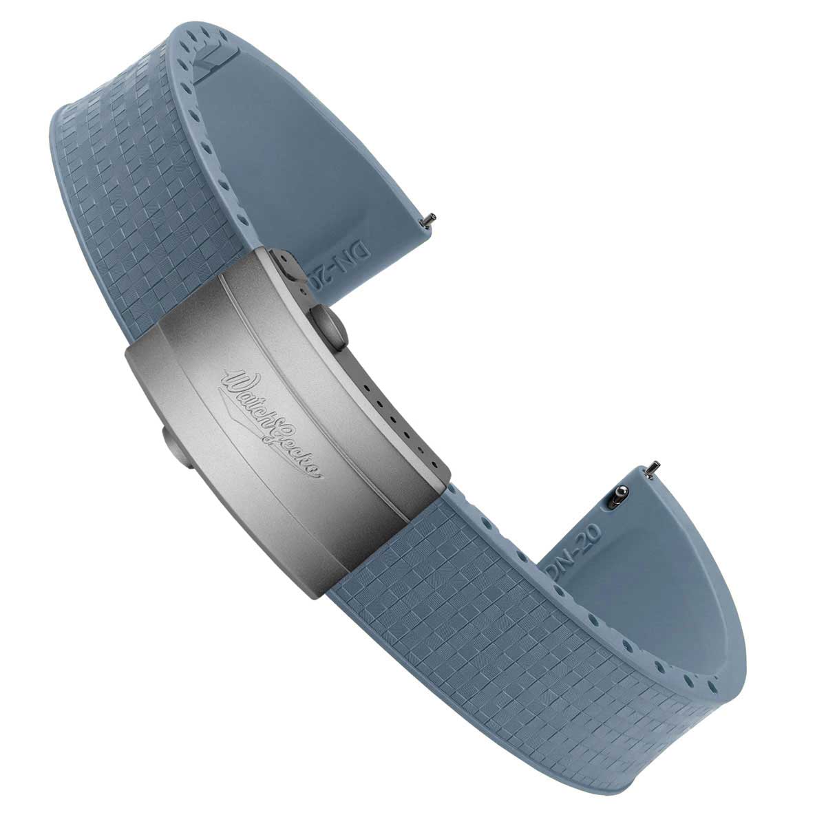 Mosaic CTS Rubber Watch Strap - Powder Blue