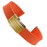 Mosaic CTS Rubber Watch Strap - Spanish Orange