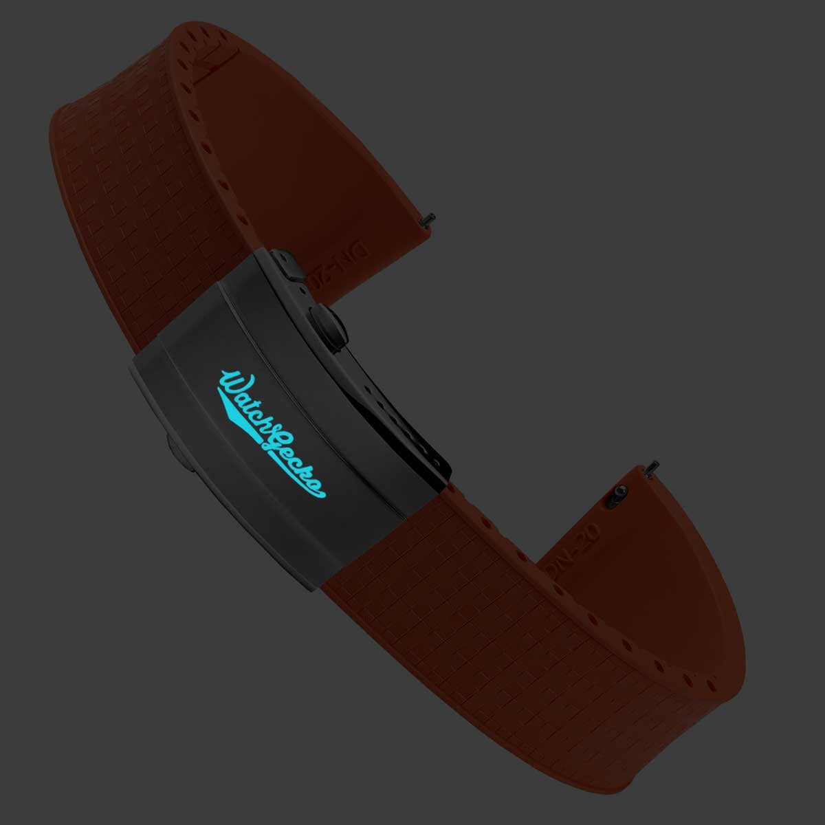 Mosaic CTS Rubber Watch Strap - Spanish Orange