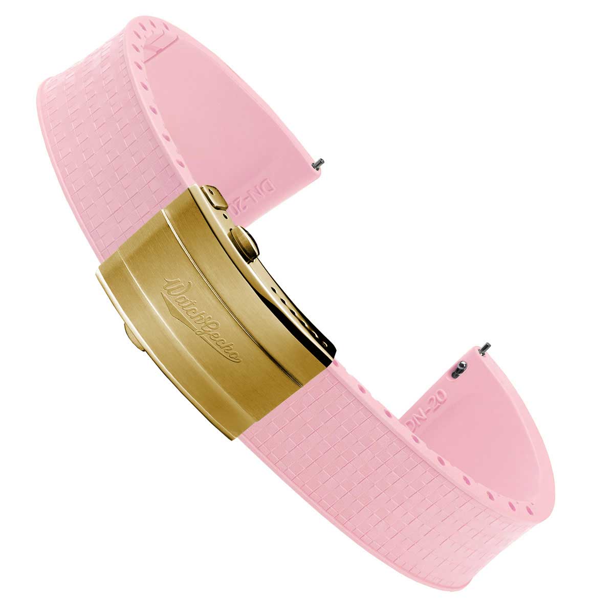 Mosaic CTS Rubber Watch Strap - Candy Pink