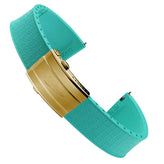 Mosaic CTS Rubber Watch Strap -  Aqua Blue