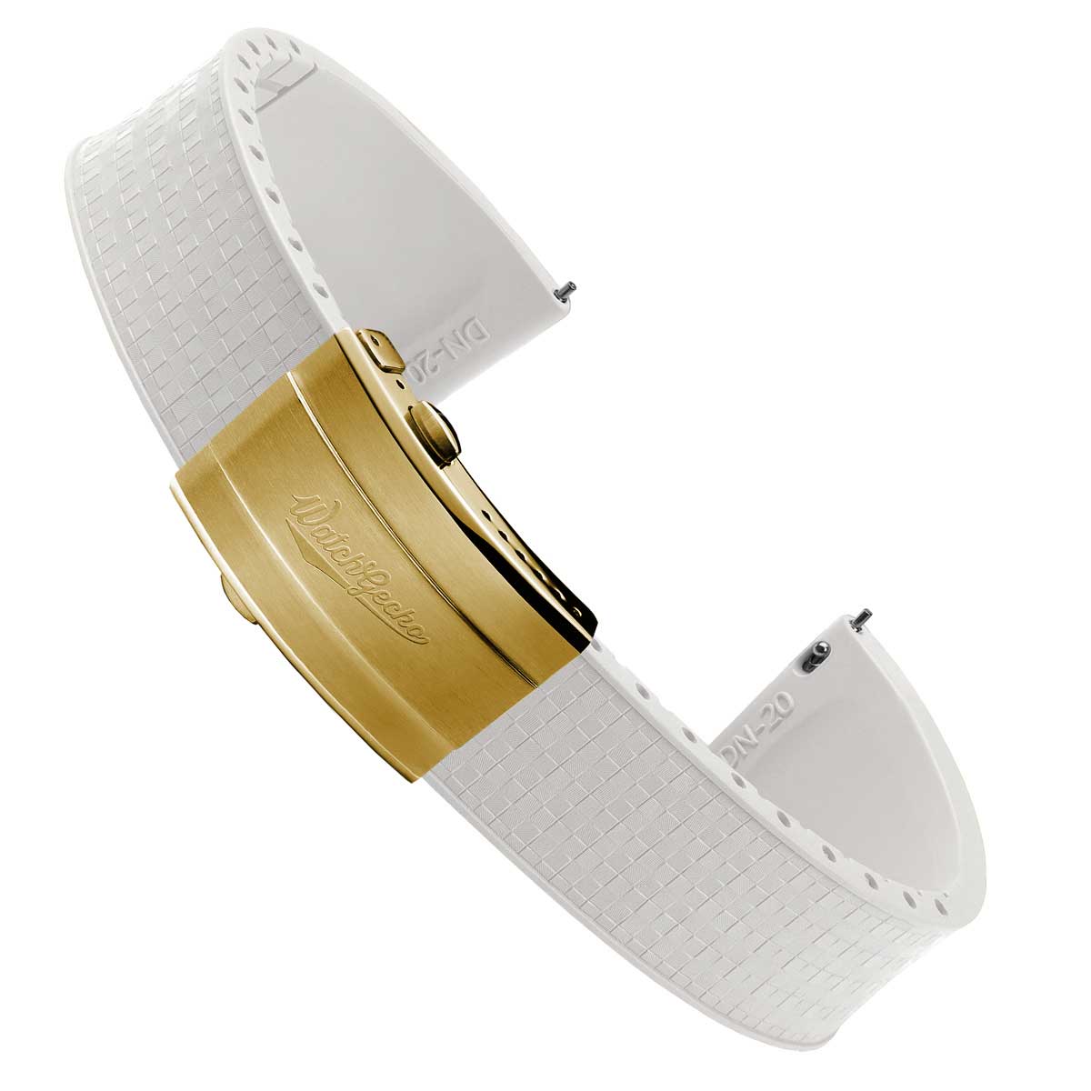 Mosaic CTS Rubber Watch Strap - Ice White