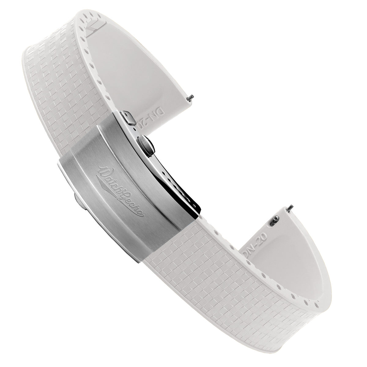 Mosaic CTS Rubber Watch Strap - Ice White