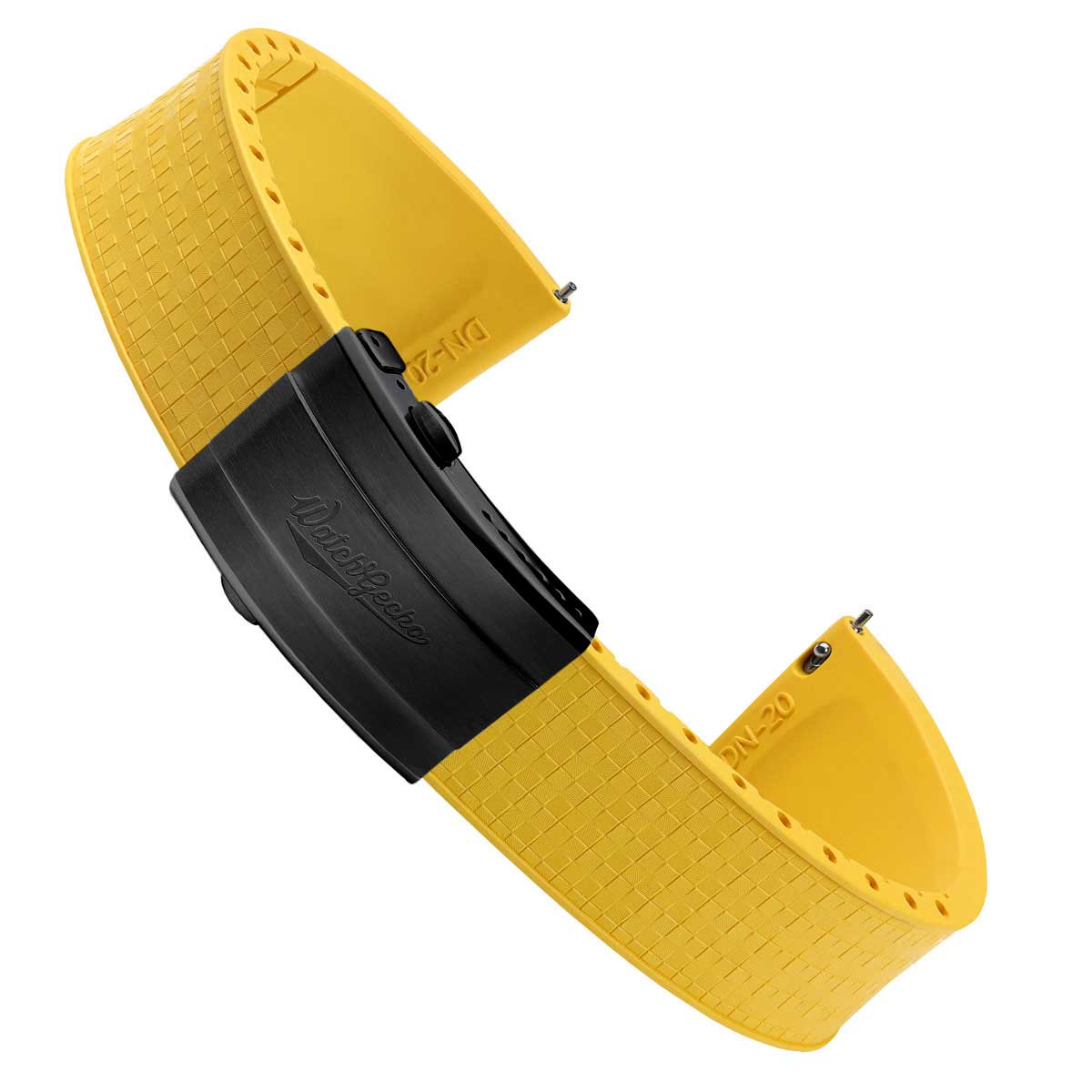Mosaic CTS Rubber Watch Strap - Canary Yellow