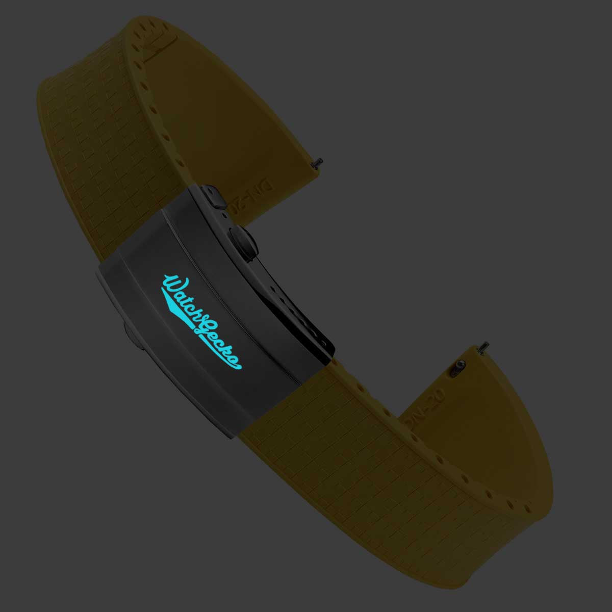Mosaic CTS Rubber Watch Strap - Canary Yellow