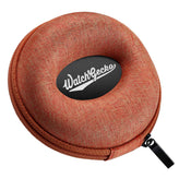 Zip Up Doughnut Watch Case - Burnt Orange