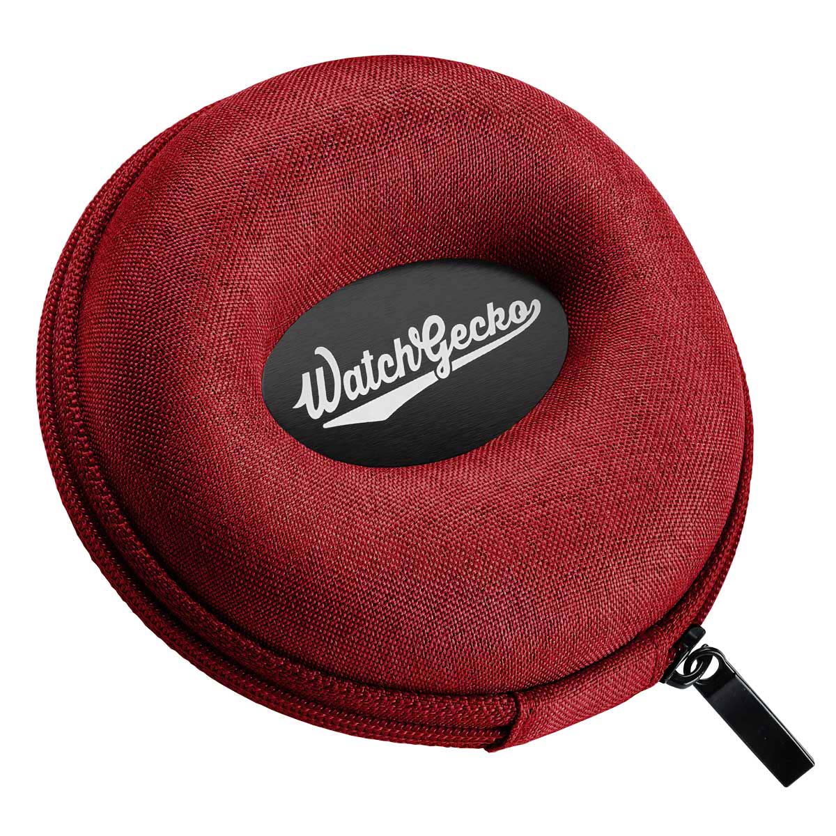 Zip Up Doughnut Watch Case - Signal Red