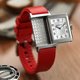WatchGecko Sennen Quick-Release FKM Rubber Watch Strap - Red
