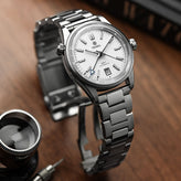 Langstone Solid Stainless Steel Diver's Watch Bracelet - Polished Centre Links