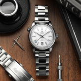 Langstone Solid Stainless Steel Diver's Watch Bracelet - Polished Centre Links