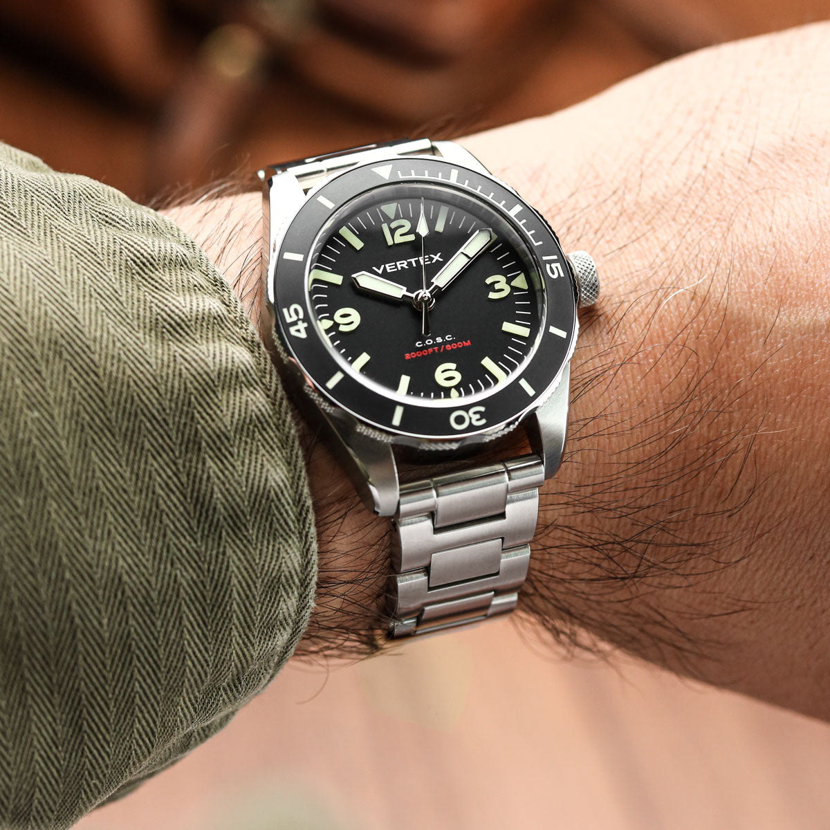 Langstone Solid Stainless Steel Diver's Watch Bracelet - Fully Brushed