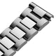 Langstone Solid Stainless Steel Diver's Watch Bracelet - Polished Centre Links
