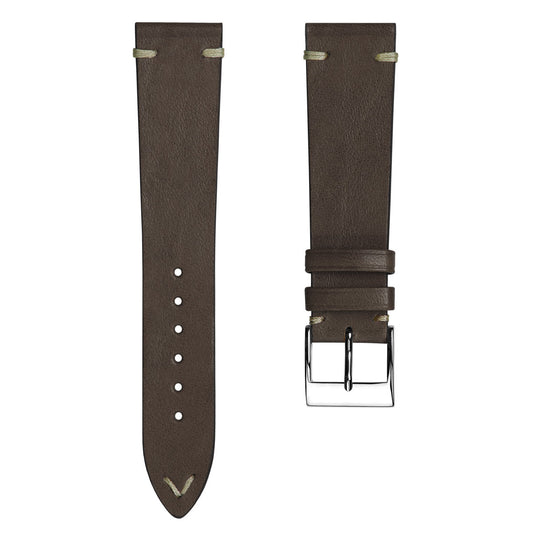 Vintage Cavallo Horse Leather Watch Strap - Dark Taupe