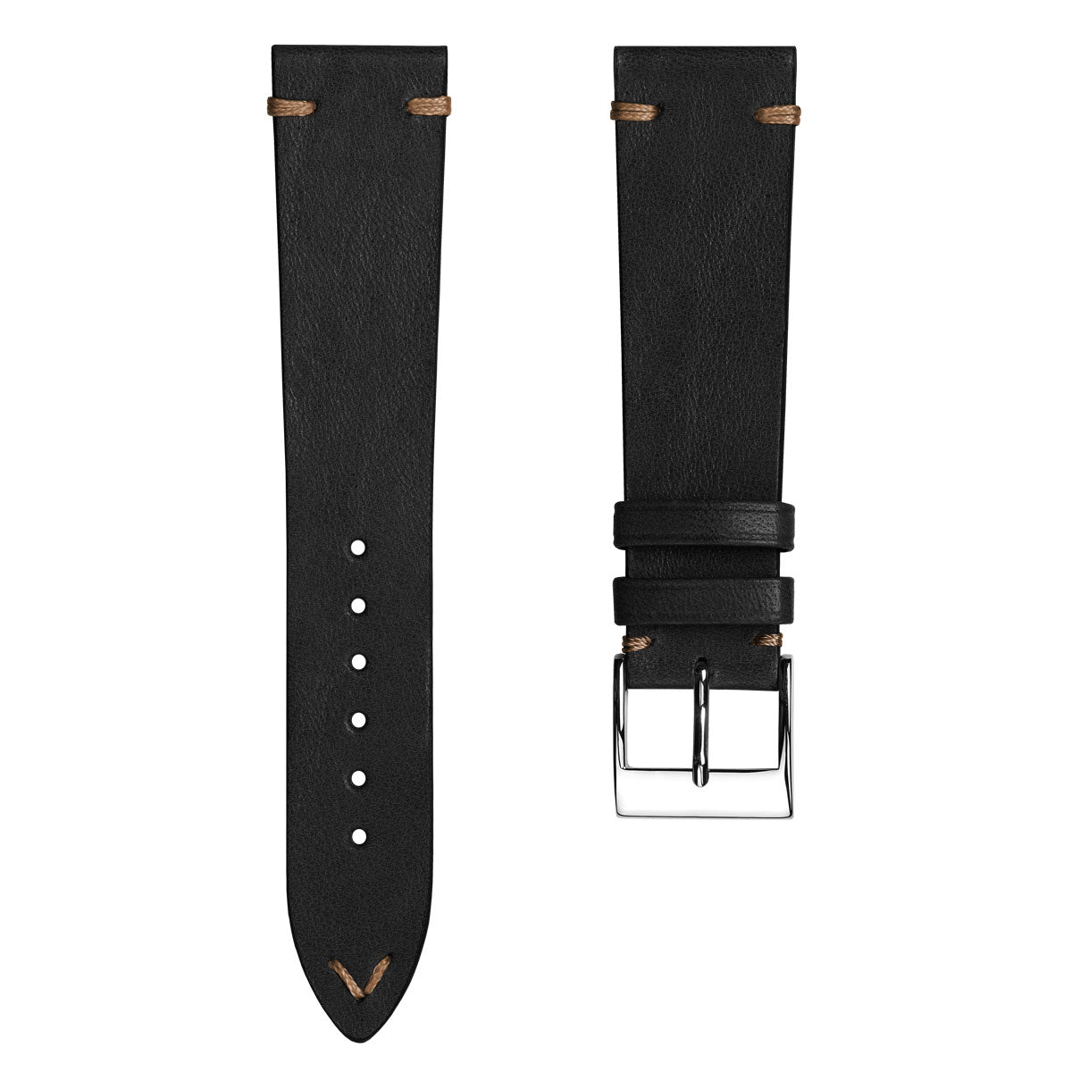 Vintage Cavallo Horse Leather Watch Strap - Chocolate Brown