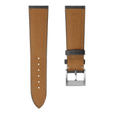 Laverton Padded Patina Calf Leather Watch Strap - Platinum