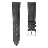 Laverton Padded Patina Calf Leather Watch Strap - Platinum