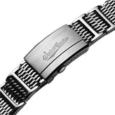 Genuine H Link Shark Mesh 316L Stainless Watch Bracelet - Polished