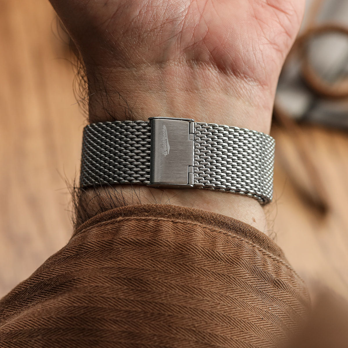 Classic Style Stainless Steel Milanese Mesh Watch Strap Satin