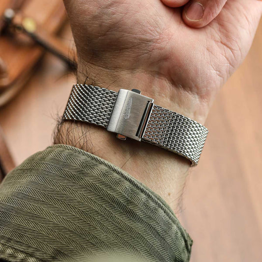 Milano Luxe Milanese Mesh Stainless Steel Watch Strap