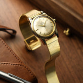 NEW Calibre 1960 Mesh Watch Strap - PVD Gold