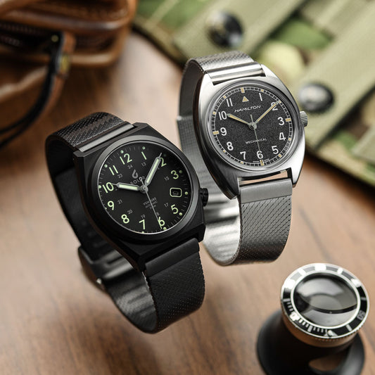 NEW Calibre 1960 Mesh Watch Strap - PVD Black