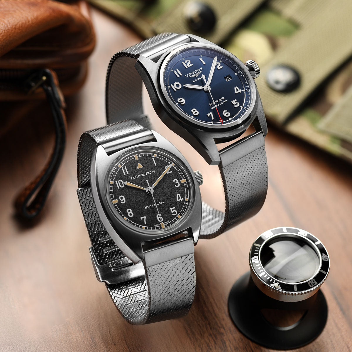 NEW Calibre 1960 Mesh Watch Strap - Brushed