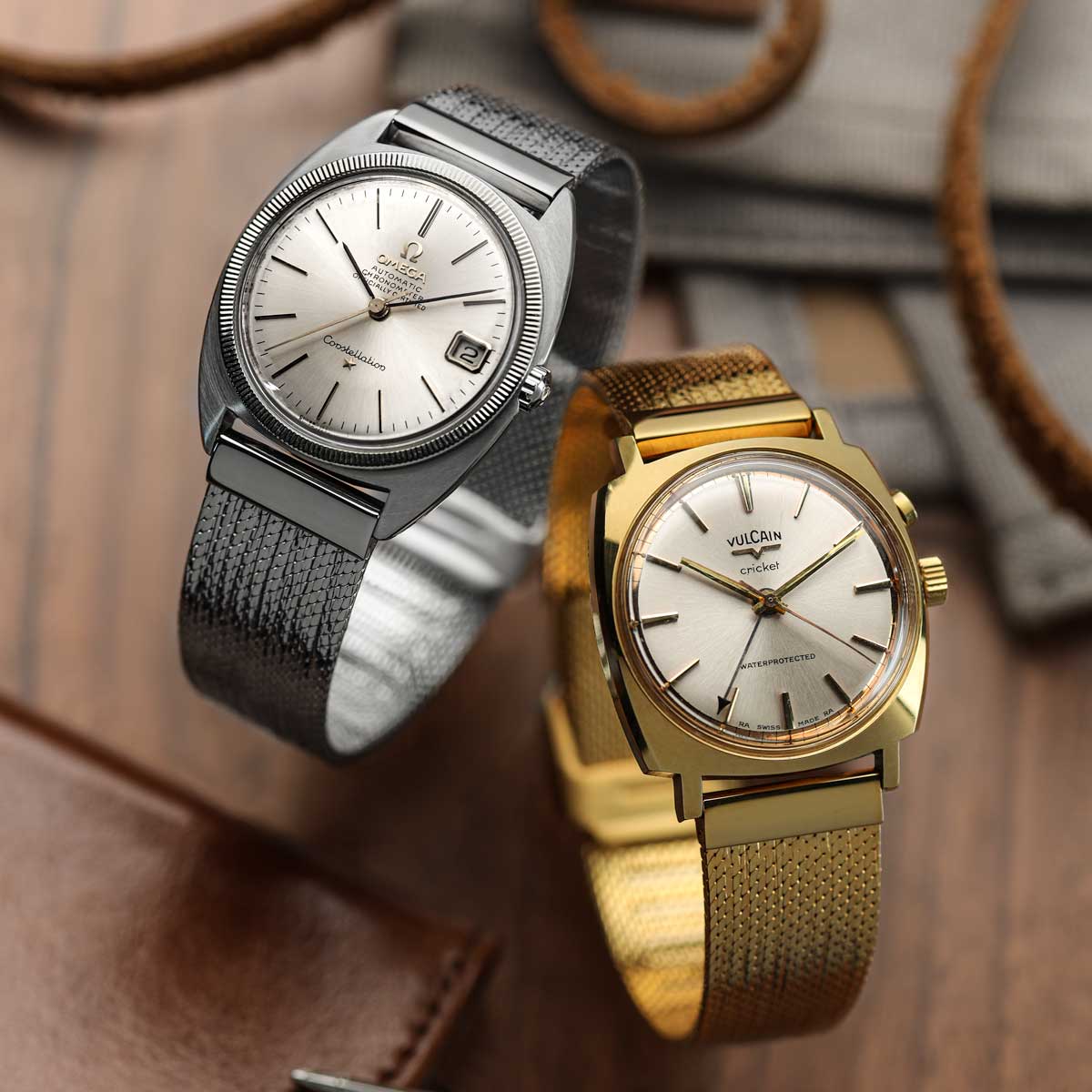 Fresco Classic Mesh Watch Strap - IP Gold