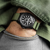 WatchGecko Ridge Military Nylon Watch Strap - Canary Yellow