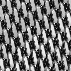 Old Stock Oblique Milanese Mesh Stainless Steel Watch Strap - Polished