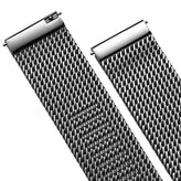 Old Stock Oblique Milanese Mesh Stainless Steel Watch Strap - Polished