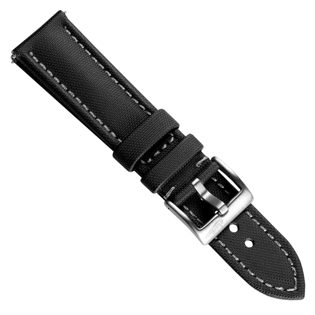 Atlas Sailcloth Watch Strap - Black / Grey