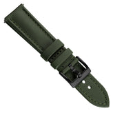 Atlas Sailcloth Watch Strap - Green with IP Black Buckle