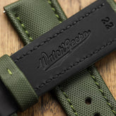 WatchGecko Atlas Sailcloth Watch Strap - Green