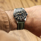 WatchGecko Atlas Sailcloth Watch Strap - Green