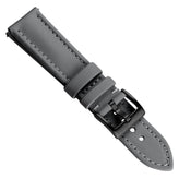 Atlas Sailcloth Watch Strap - Grey with IP Black Buckle