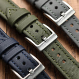 WatchGecko Atlas Sailcloth Watch Strap - Green
