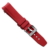 WatchGecko Tudor Black Bay 58 Style Rubber Watch Strap -  Red