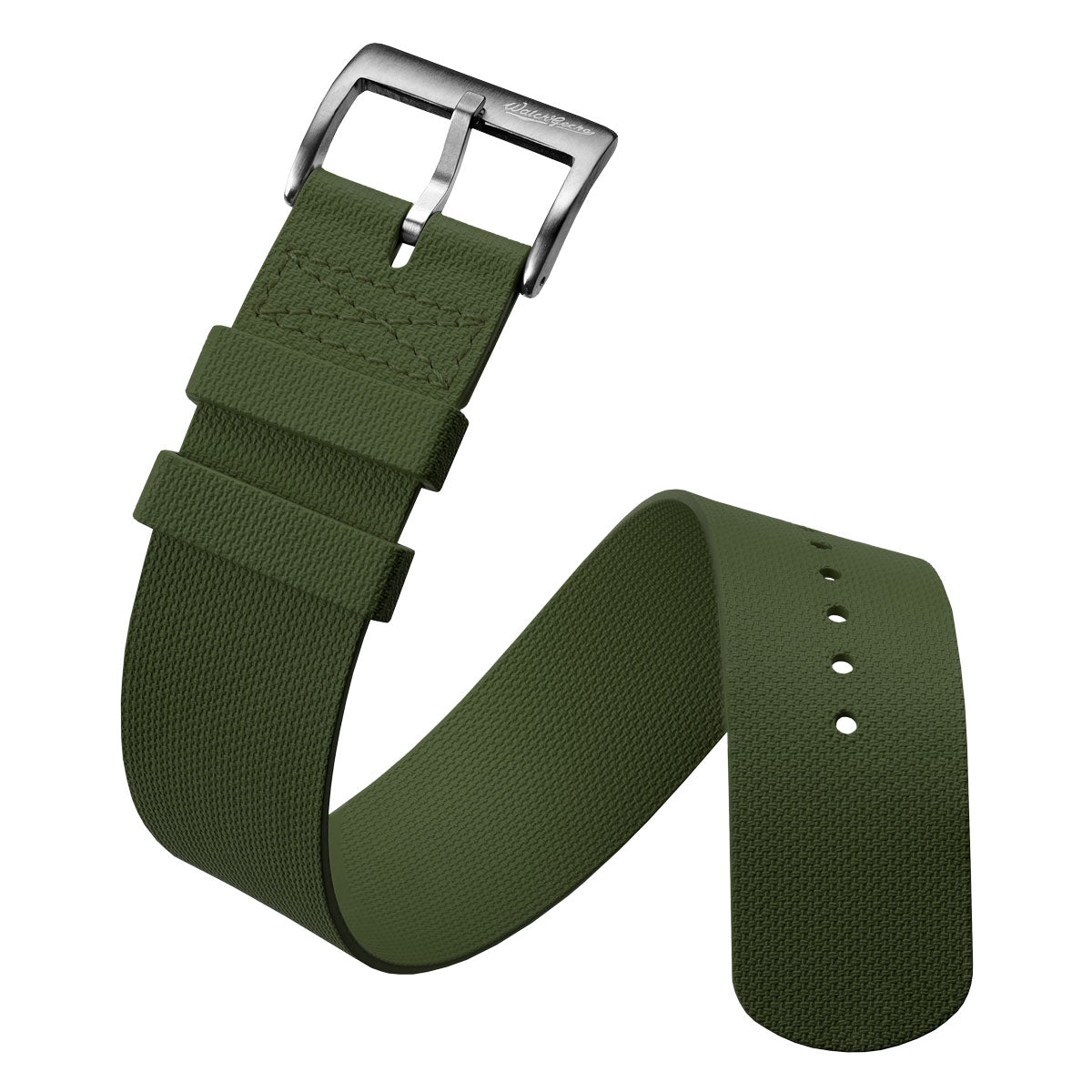 TidalPass British Military FKM Rubber Watch Strap - Starboard Green
