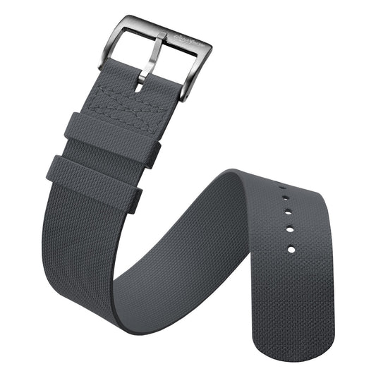TidalPass British Military FKM Rubber Watch Strap - Storm Grey