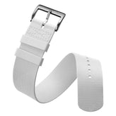 TidalPass British Military FKM Rubber Watch Strap - Sail White