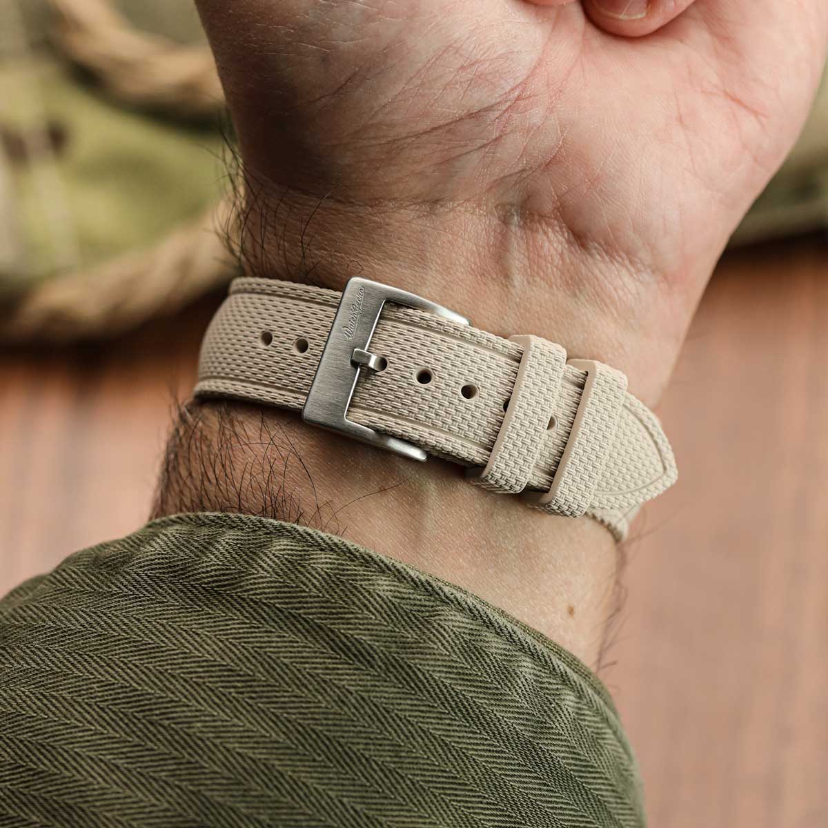 Breakwater FKM Rubber Strap - Beige