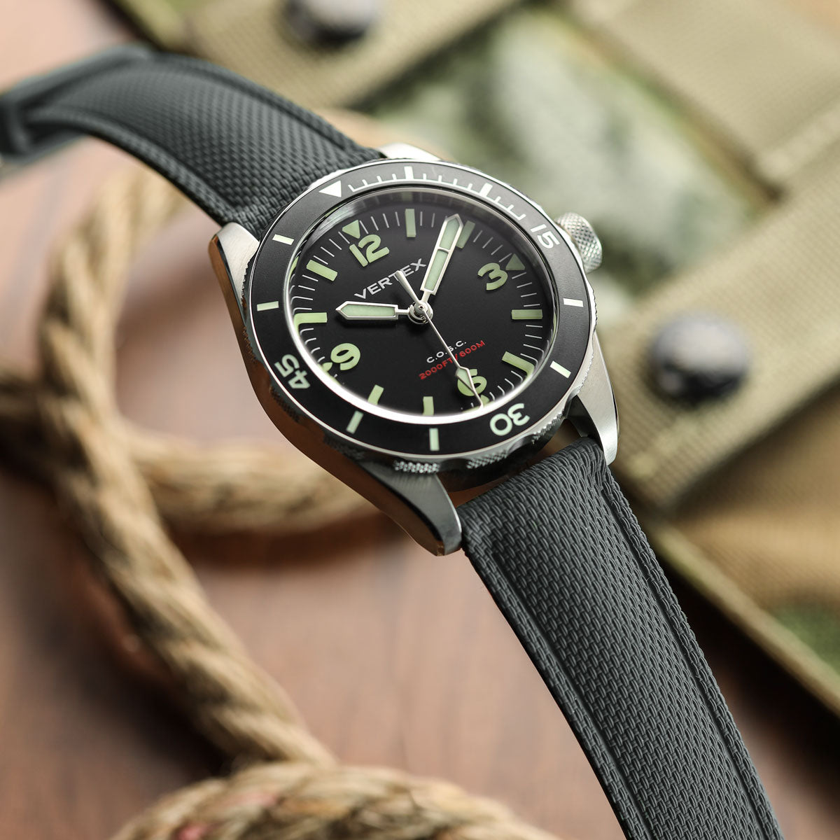 Breakwater FKM Rubber Strap - Grey