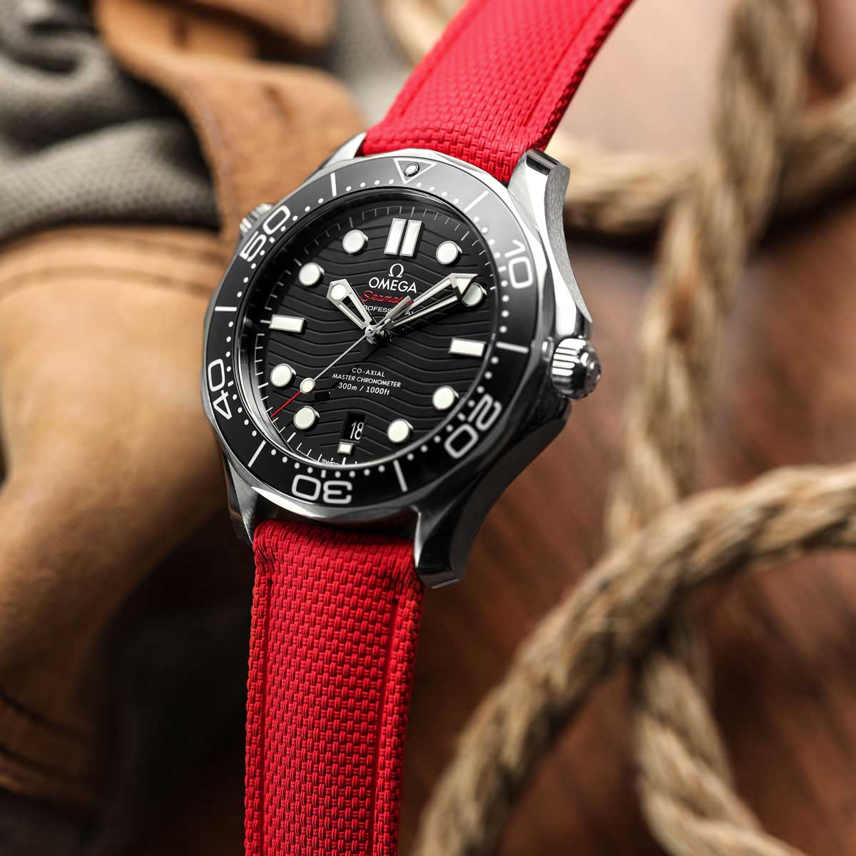 Breakwater FKM Rubber Strap - Red