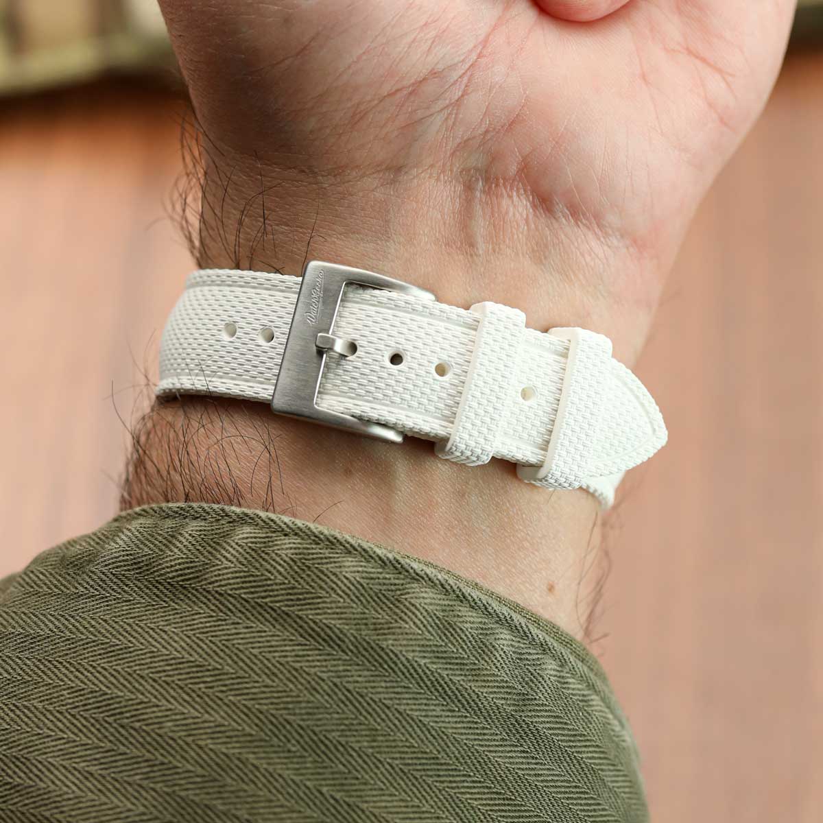 Breakwater FKM Rubber Strap - White