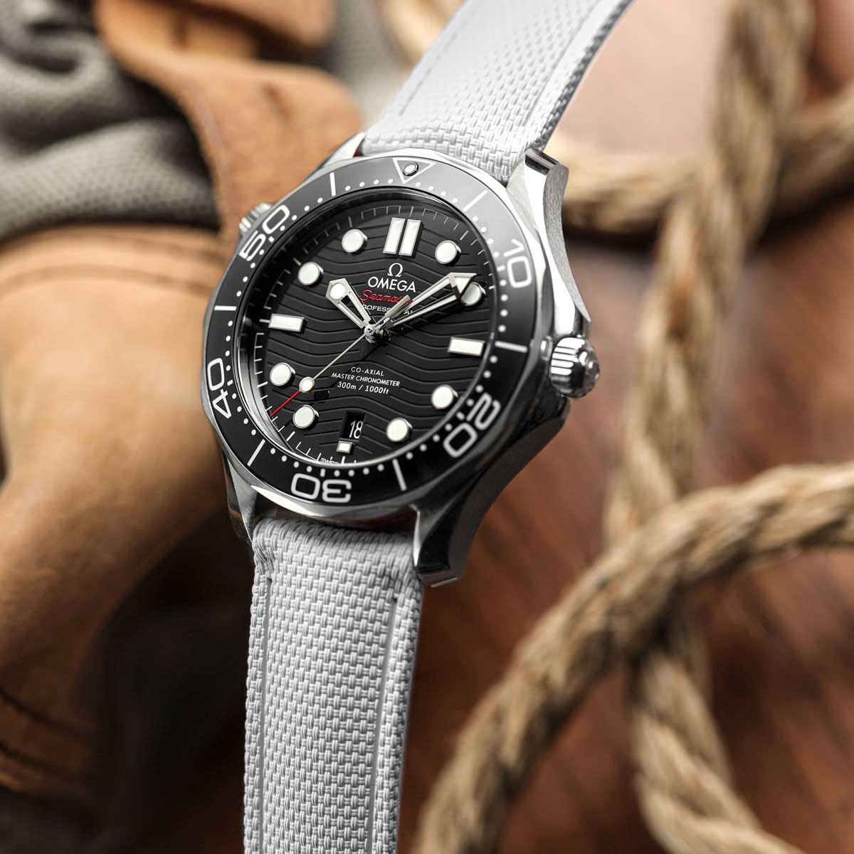 Breakwater FKM Rubber Strap - White