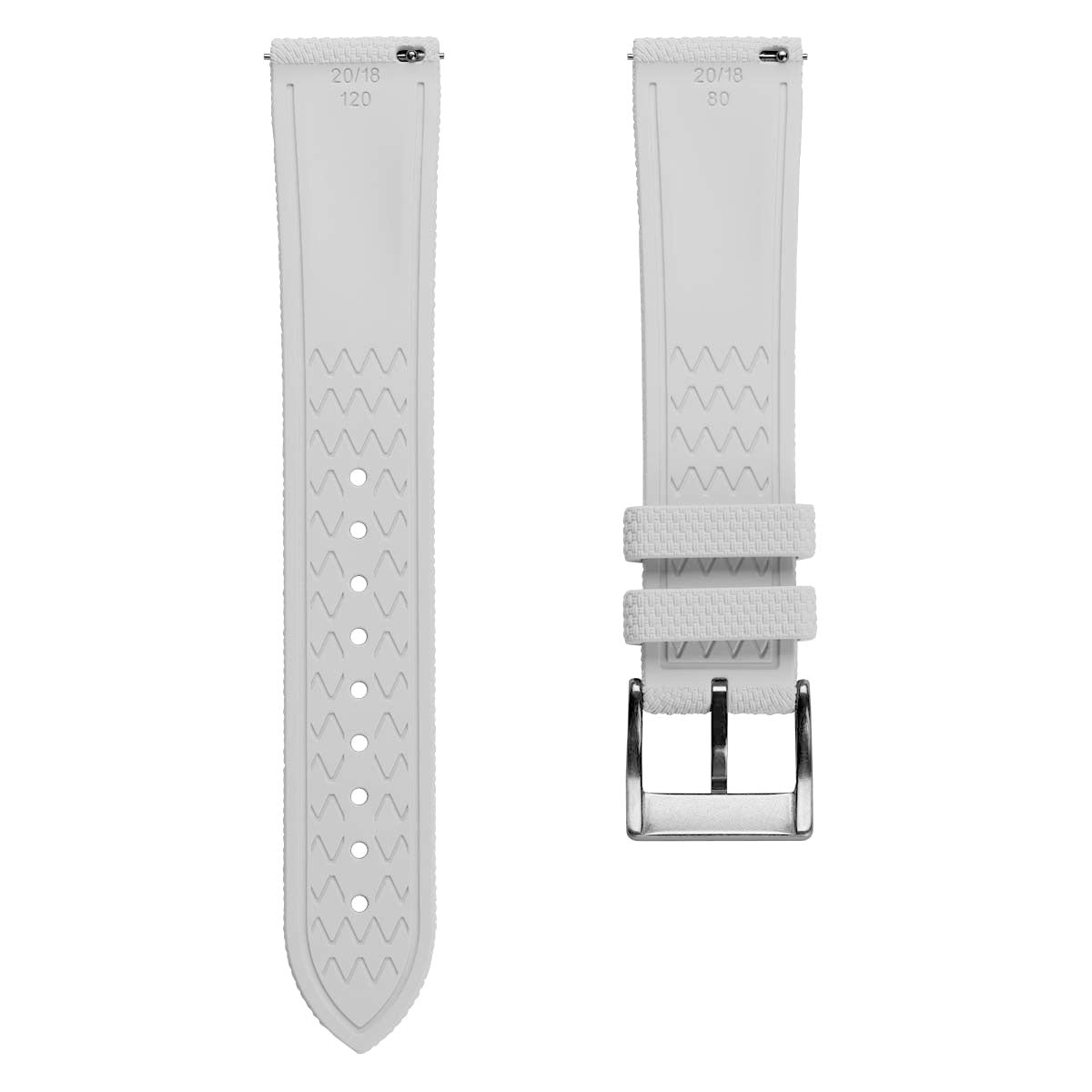 Breakwater FKM Rubber Strap - White