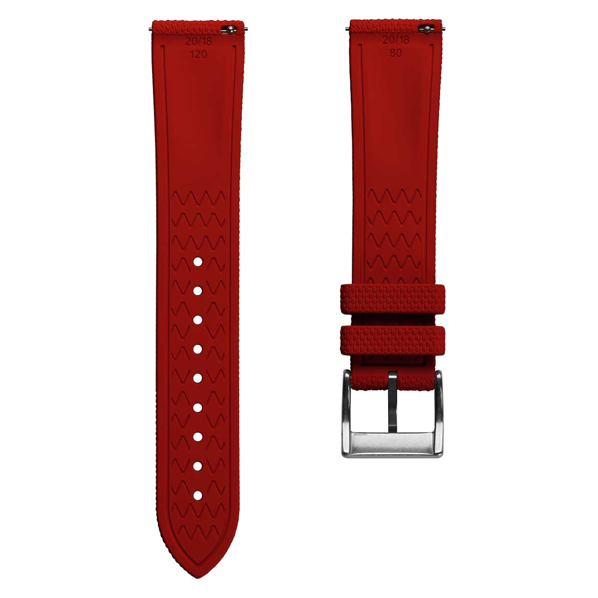 Breakwater FKM Rubber Strap - Red