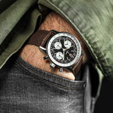 Everglade Alligator Pattern FKM Rubber Strap - Saddle Brown