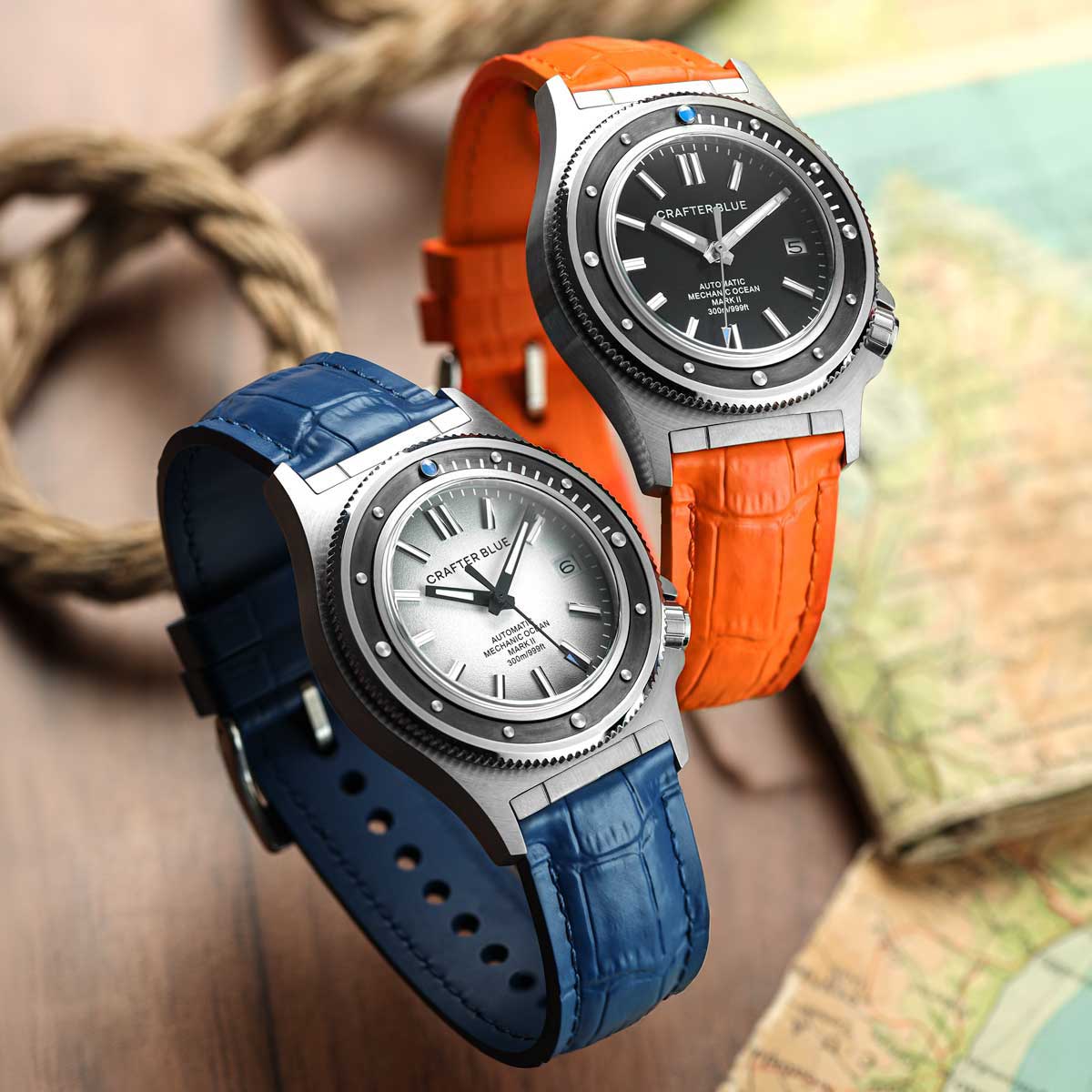 Everglade Alligator Pattern FKM Rubber Strap 